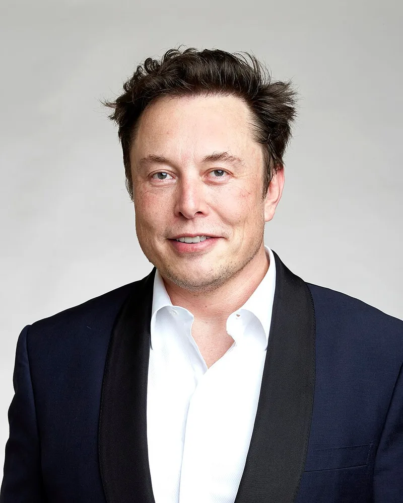 Retrato de Elon Musk